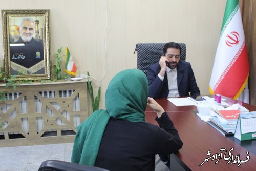 دیدار های مردمی فرماندار آزادشهر با شهروندان برگزار شد