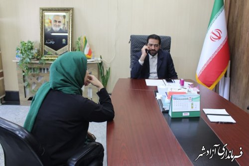  دیدار های مردمی فرماندار آزادشهر با شهروندان برگزار شد.