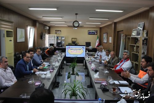 جلسه شورای ترافیک شهرستان آزادشهر برگزار شد