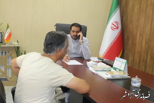 دیدارهای مردمی فرماندار شهرستان آزادشهر با شهروندان برگزار شد