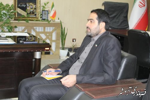 گزارش تصویری/دیدار مدیرعامل بیمه دی استان با فرماندار آزادشهر